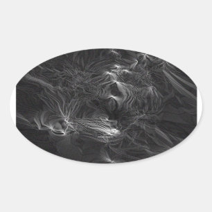 Adesivo Oval Fantasma