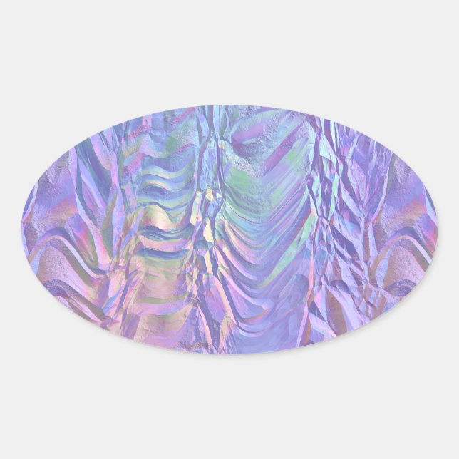 Adesivo Oval fantástica horizonte : (Frente)