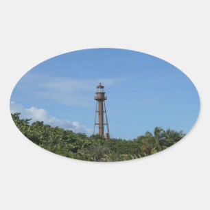 Adesivo Oval Farol de Sanibel