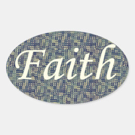 Adesivo Oval Fé Ressonante