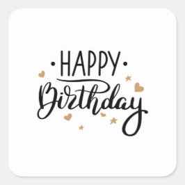 Adesivo Oval Feliz aniversário