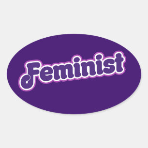 Adesivo Oval Feminista