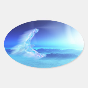 Adesivo Oval Fênix dos North Stickers