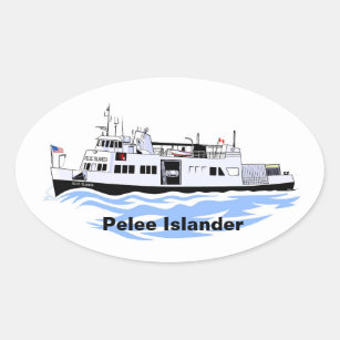Adesivo Oval Ferro dos excelentes Pelee Islander