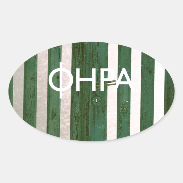 Adesivo Oval Fira - Santorini (Frente)