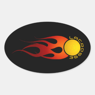 Adesivo Oval Fireball