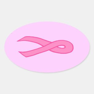 Adesivo Oval Fita cor-de-rosa