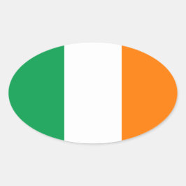Adesivo Oval Flag of Ireland Oval Sticker