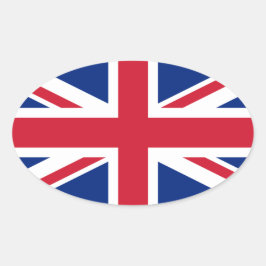 Adesivo Oval Flag Oval Sticker do Reino Unido*