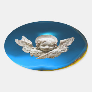 ADESIVO OVAL FLORENTINE RENAISSANCE ANGEL