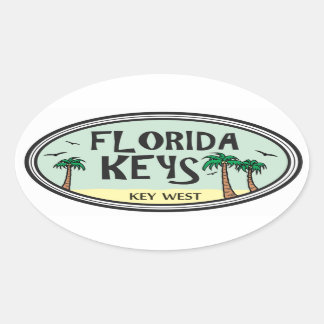 Adesivo Oval Florida Keys