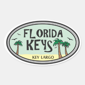 Adesivo Oval Florida Keys
