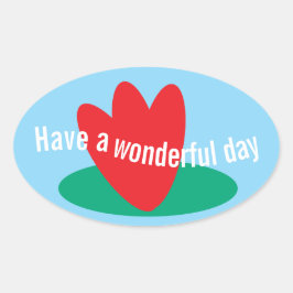 Adesivo Oval Flowers on a pond