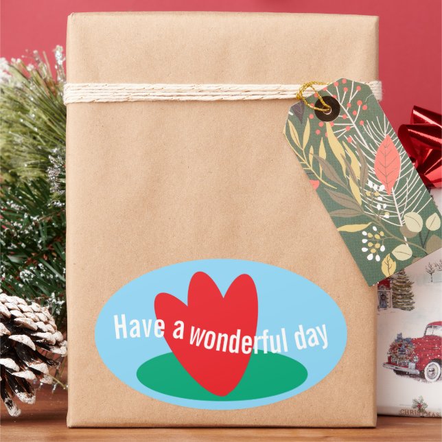 Adesivo Oval Flowers on a pond (Feriado)