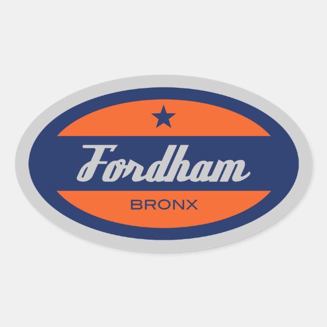 Adesivo Oval Fordham (Frente)
