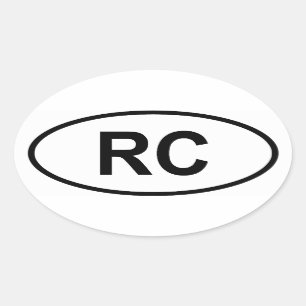 Adesivo Oval Formosa "RC "