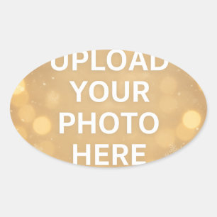 Adesivo Oval Foto Personalizada