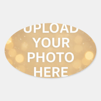 Adesivo Oval Foto Personalizada