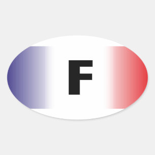 Adesivo Oval França - France Kleber