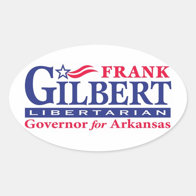 Adesivo Oval Frank Gilbert - Oval (Frente)