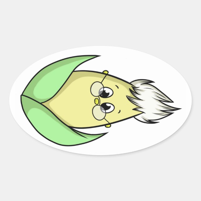 Adesivo Oval Frank Stickers (Frente)