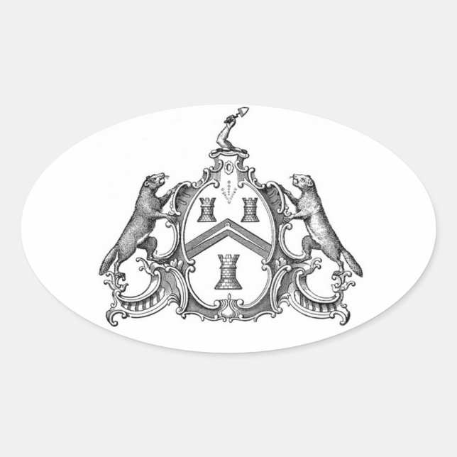Adesivo Oval Freemason (Frente)