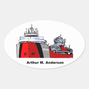 Adesivo Oval Freighter Arthur M. Anderson