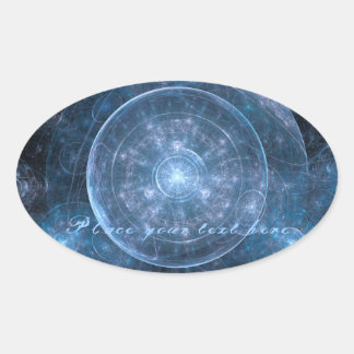 Adesivo Oval Fundo Cosmos 001