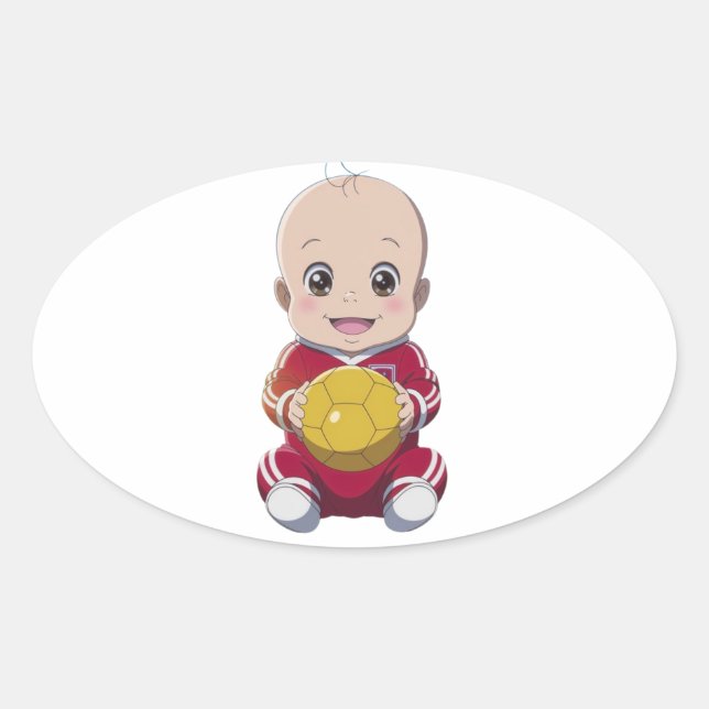 Adesivo Oval Futebol amado (Frente)