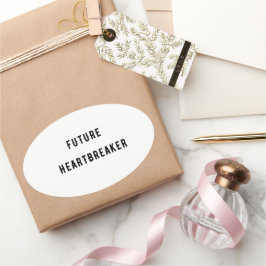 Adesivo Oval Futuro Coração