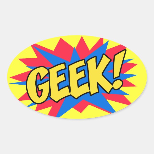ADESIVO OVAL GEEK (Frente)