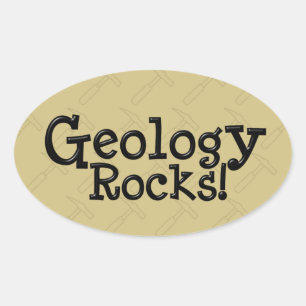 Adesivo Oval Geologia Rocks!