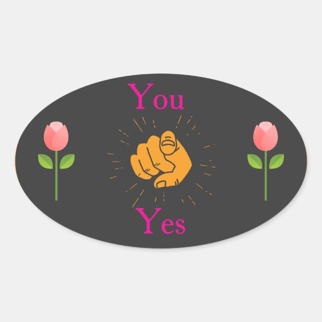 Adesivo Oval  geometric sticker, pink green sticker, modern pat (Frente)