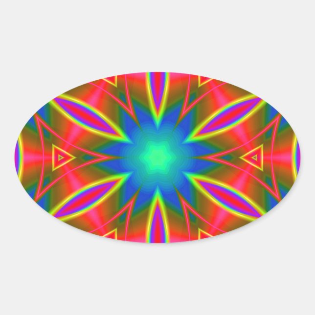 Adesivo Oval Geométrico 160614 (01) (Frente)