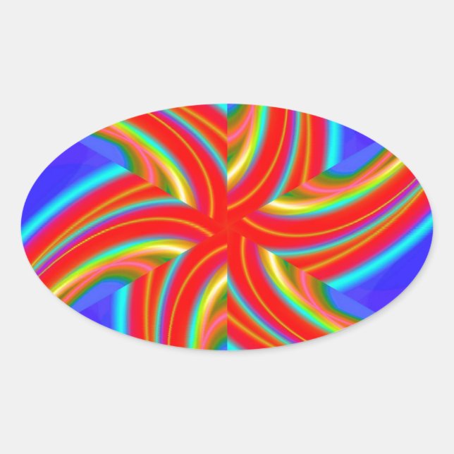 Adesivo Oval Geométrico 160614 (04) (Frente)