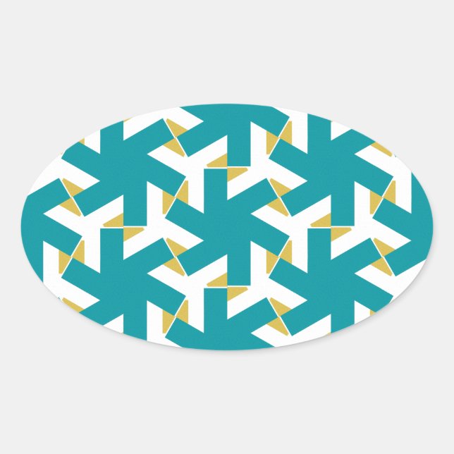Adesivo Oval Geométrico 230614 (03) (Frente)