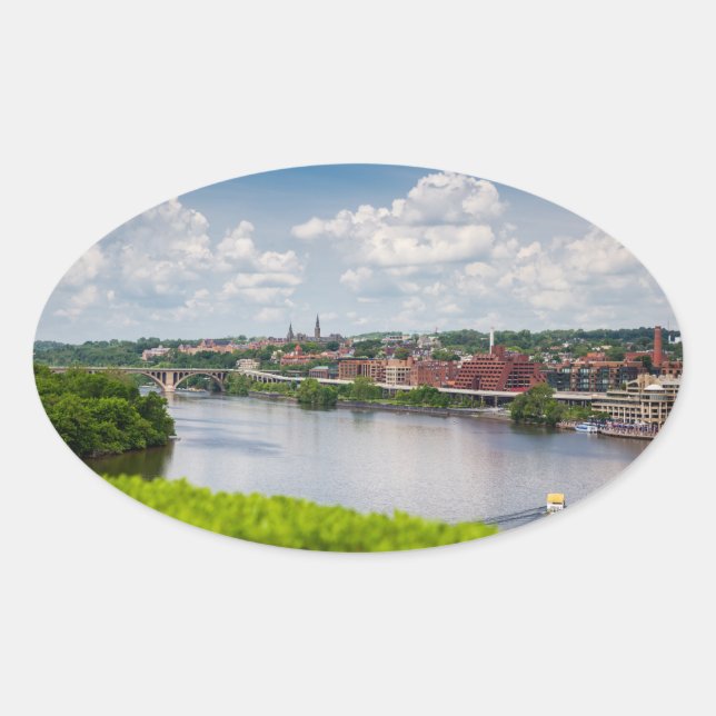 Adesivo Oval Georgetown (Frente)