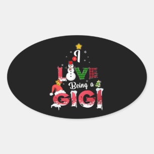 Adesivo Oval Gigi Lover Adoro Ser Gigi