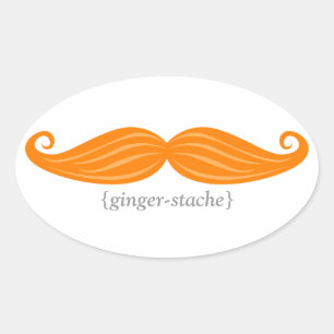 Adesivo Oval Ginger-Stache