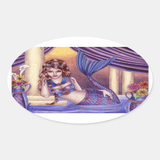 Adesivo Oval Giselle - Roman Mermaid Sticker
