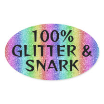 Glitter e Snark - humor sarcástico de cravos