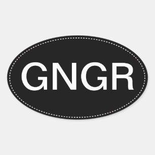 Adesivo Oval GNGR Ginger Oval Bumper Sticker