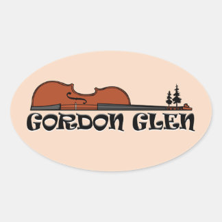 Adesivo Oval Gordon Glen Sticker
