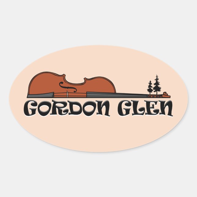 Adesivo Oval Gordon Glen Sticker (Frente)
