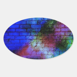 Adesivo Oval Grafite de parede