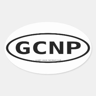 Adesivo Oval Grand Canyon National Park Oval Sticker
