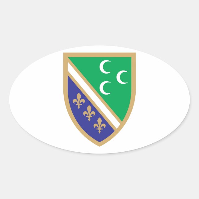 Adesivo Oval Grb Sandžaka, Sandžak casaco de armas (Frente)