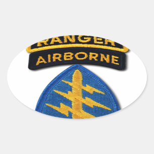 Adesivo Oval Grupo das Forças Especiais Green Berets SF SOF SFG