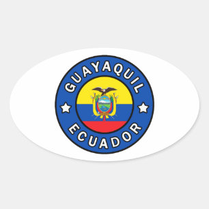 Adesivo Oval Guayaquil Equador