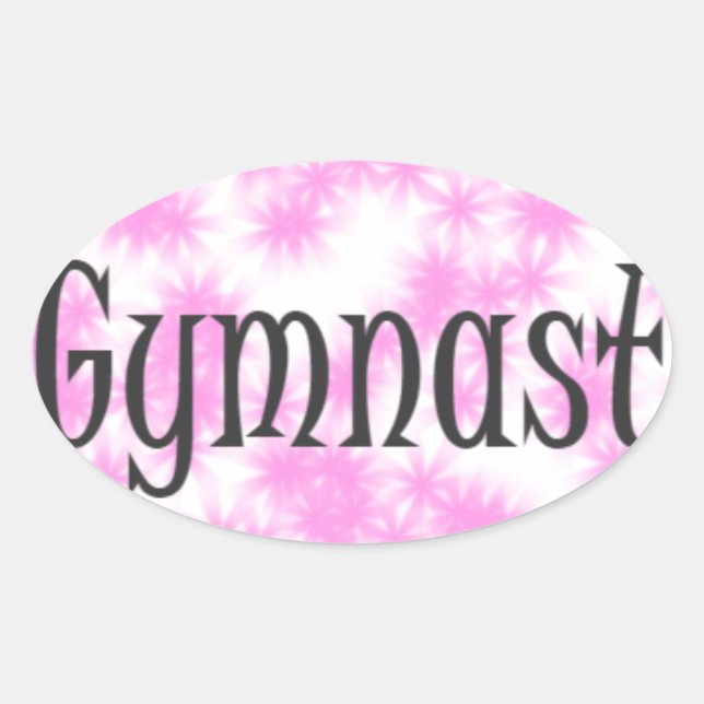 Adesivo Oval Gymnast (Frente)